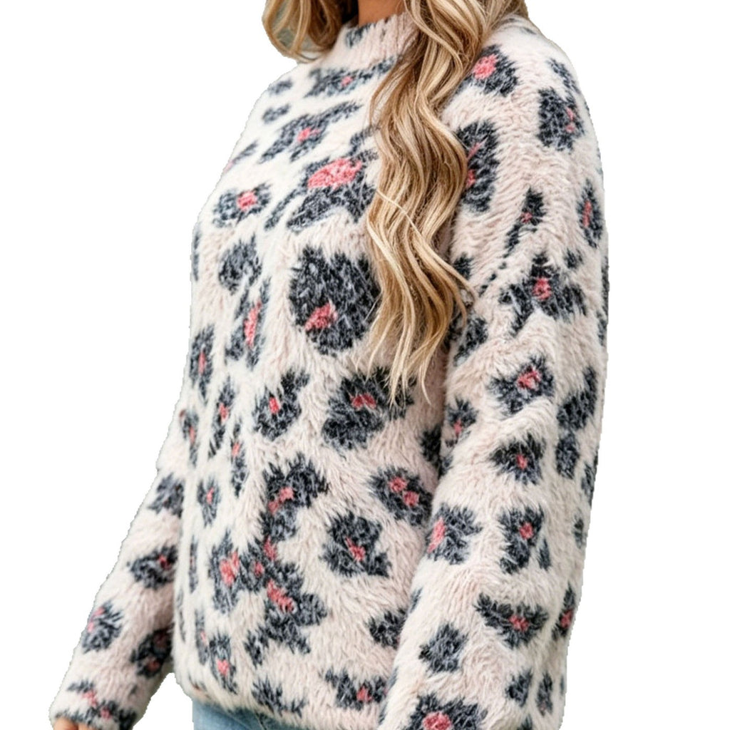 Pull ample à motif floral
