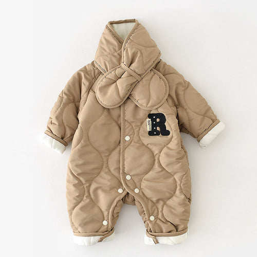 Combinaison en coton pour bébé avec écharpe