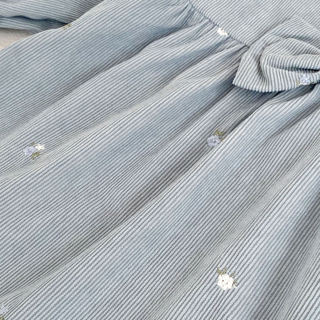 Robe à manches longues avec nœud pour fille