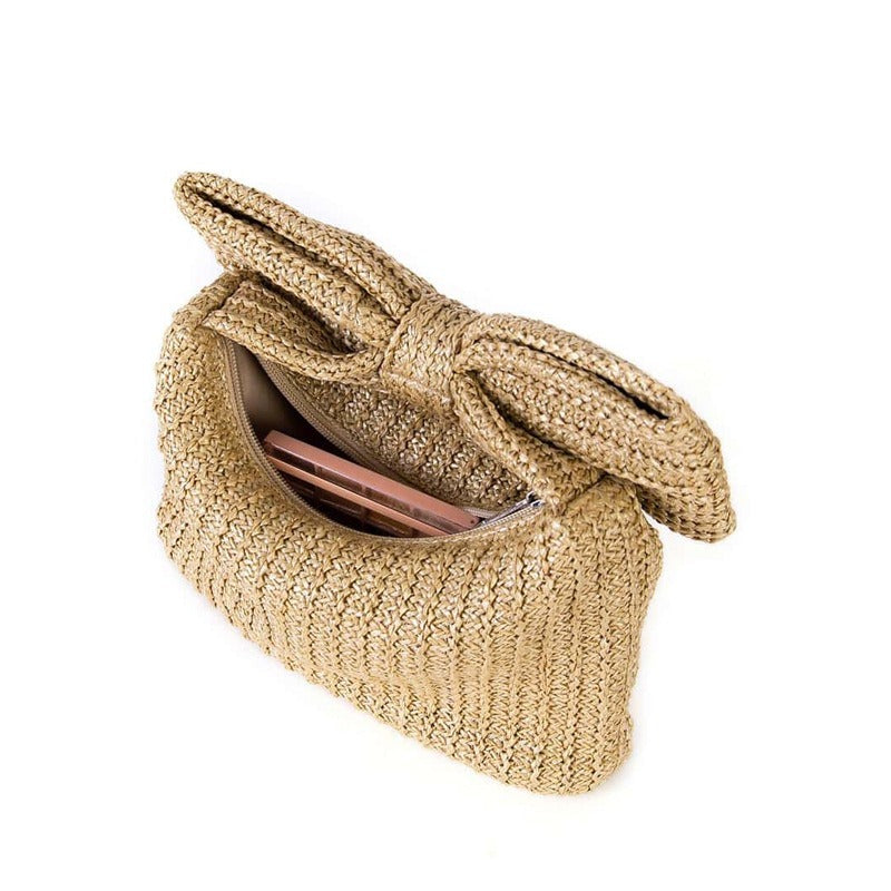Sac à main tissé à nœud