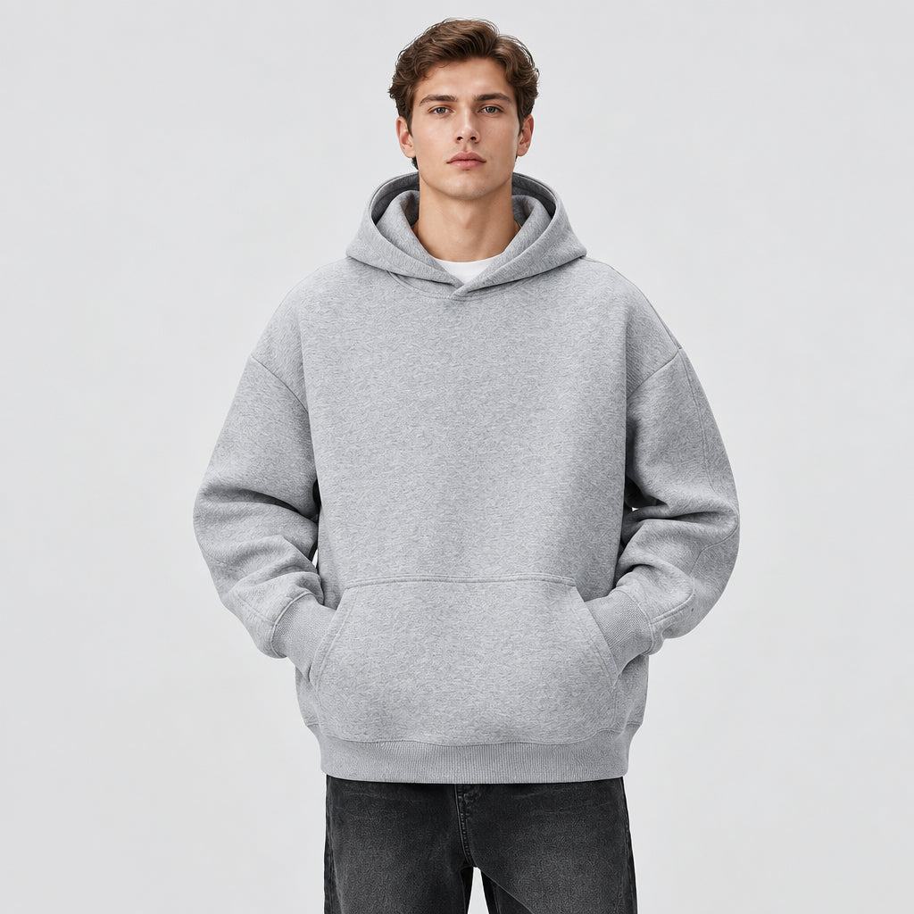 Sweat à capuche pour homme en molleton épais – Coupe décontractée
