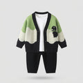 Gilet en maille à motif dinosaures