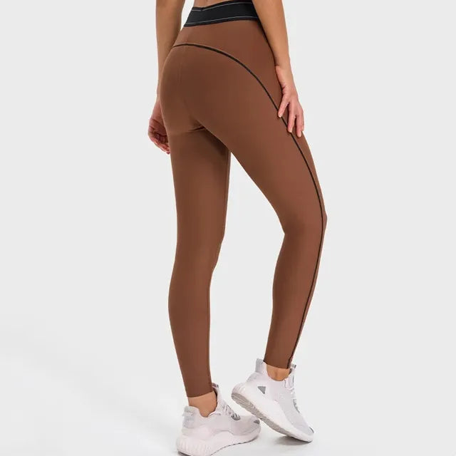Pantalon de sport taille haute gainant pour femme, legging de fitness élastique, legging de compression pour la salle de sport, séchage rapide