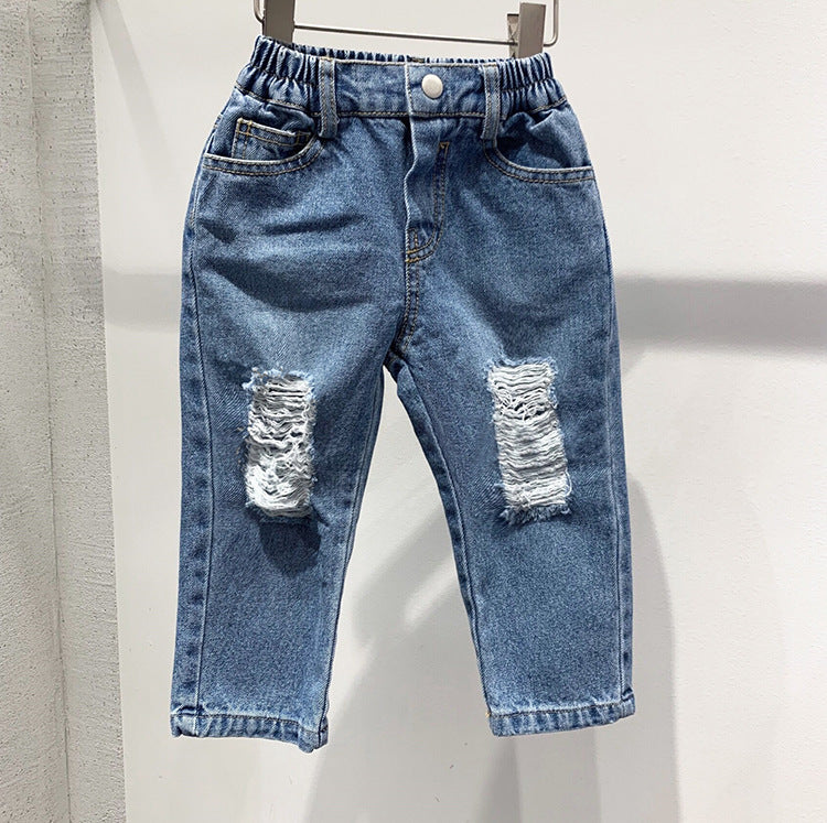Pantalon en jean déchiré pour enfant