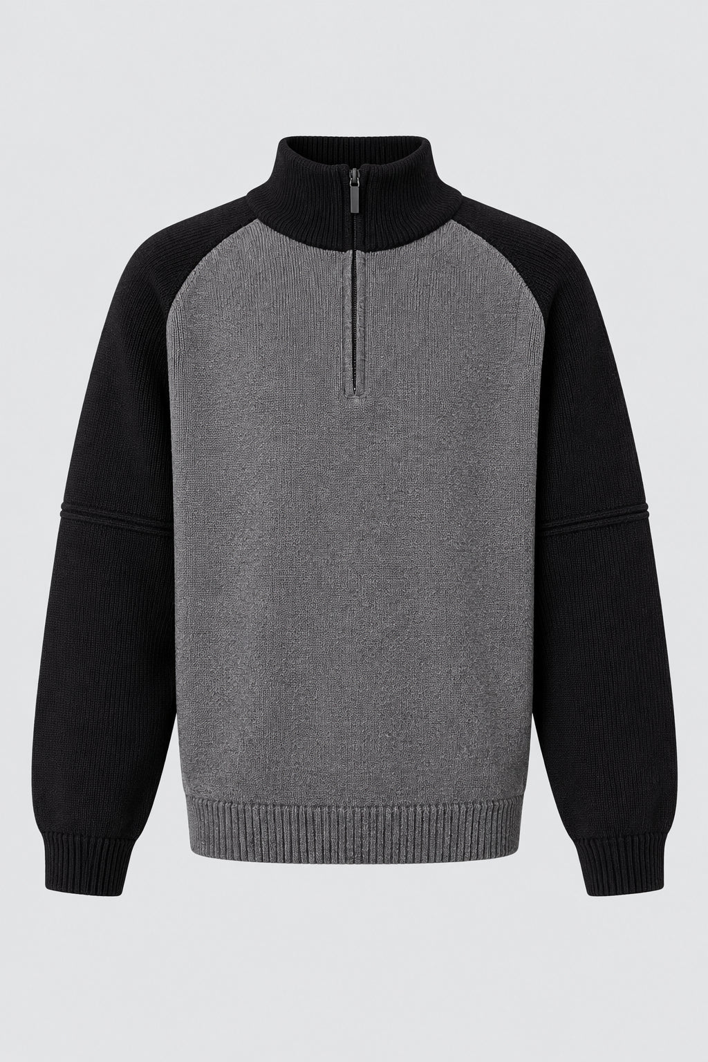 Pull en maille , col zippé