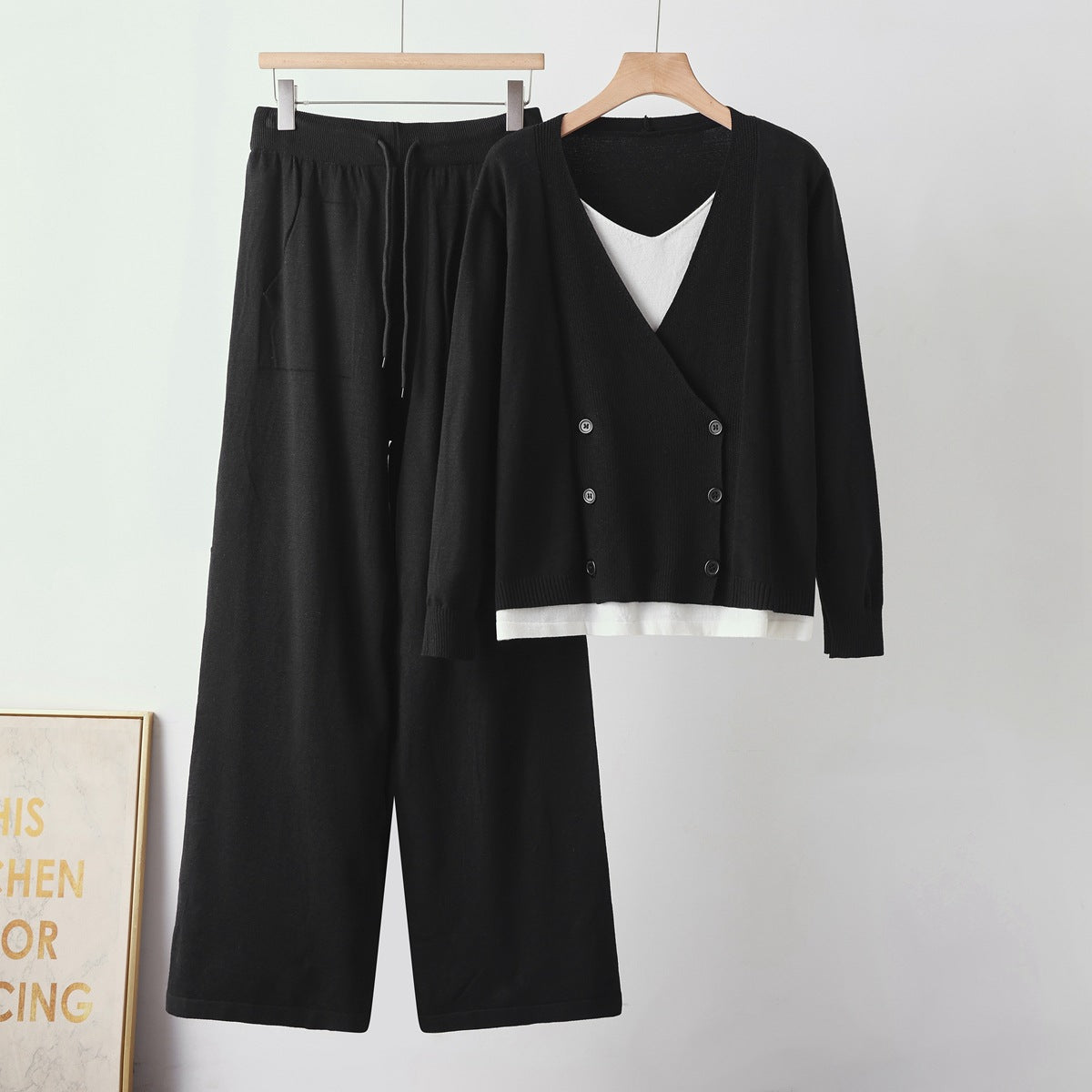 Ensemble : Gilet ample et Pantalon large