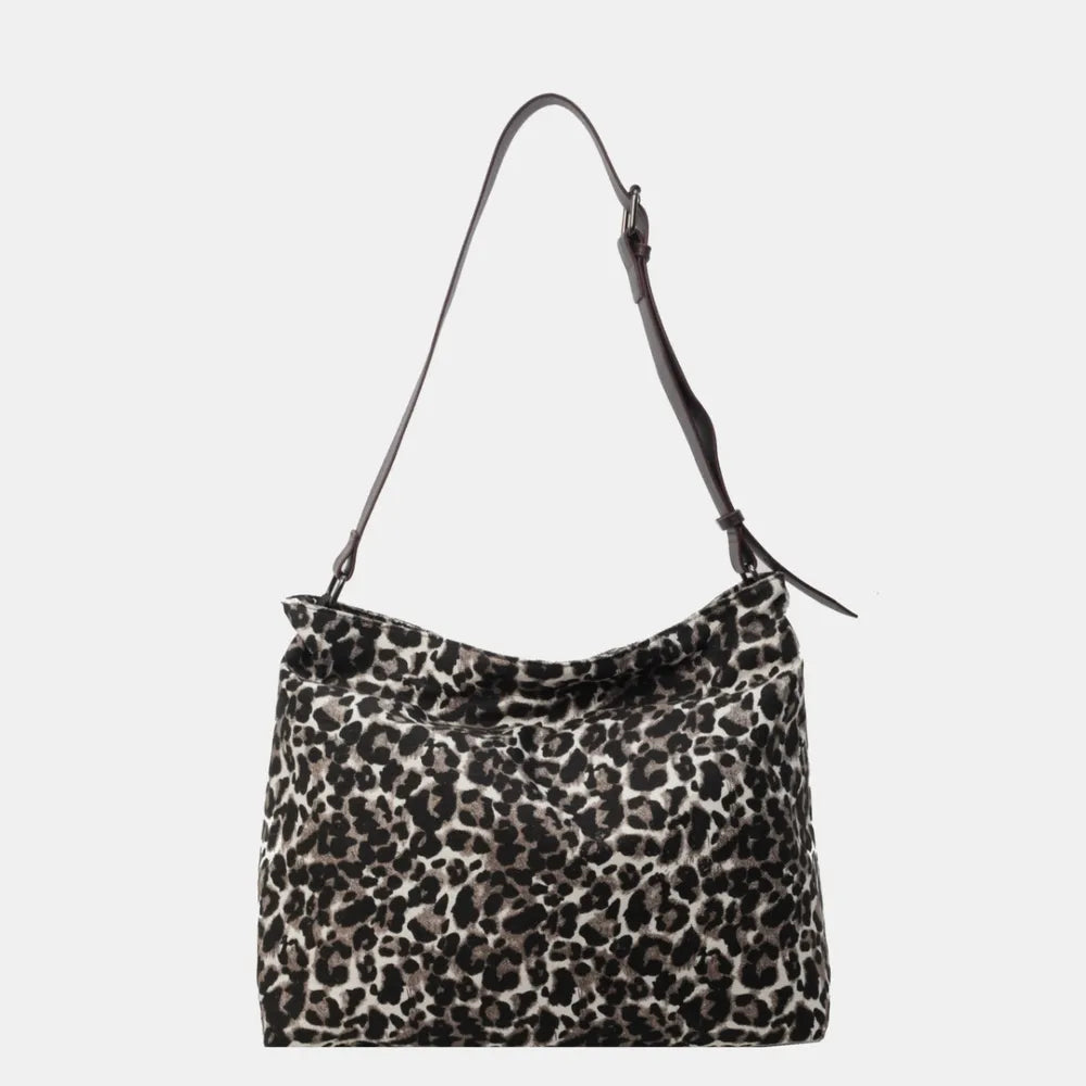 Sac cabas léopard à bandoulière ajustable