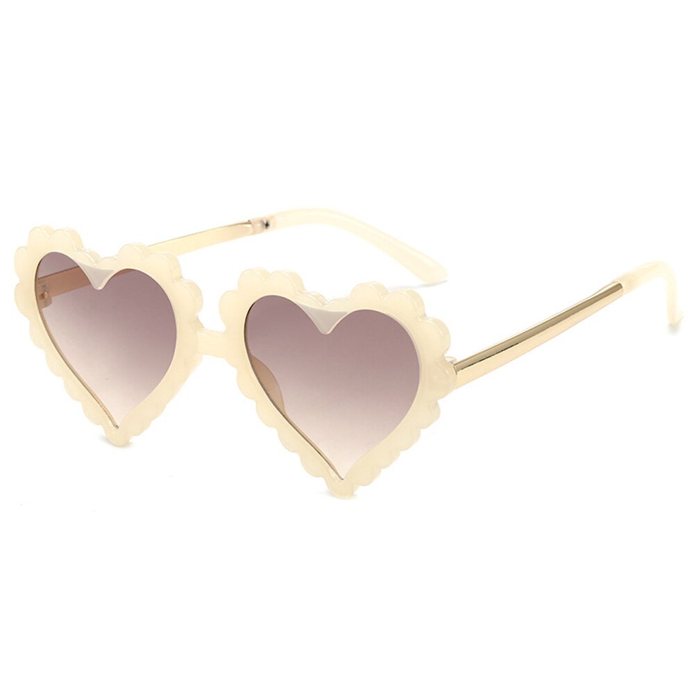 Lunettes de soleil  pour enfants avec des fleurs en forme de cœur et de fleur, protection UV400