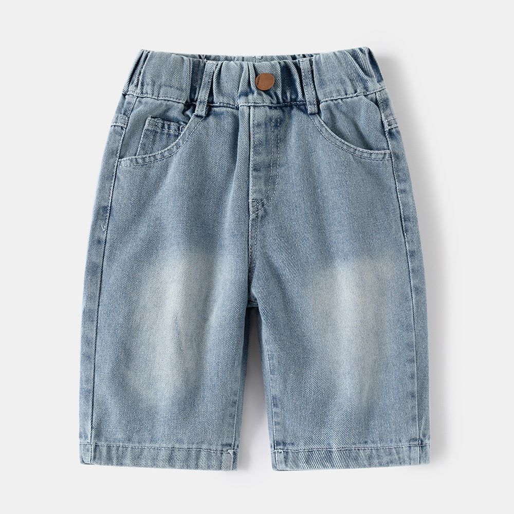 Short en jean décontracté pour garçon