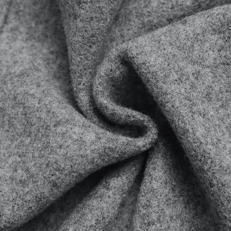 Veste mi-longue ample à manches longues