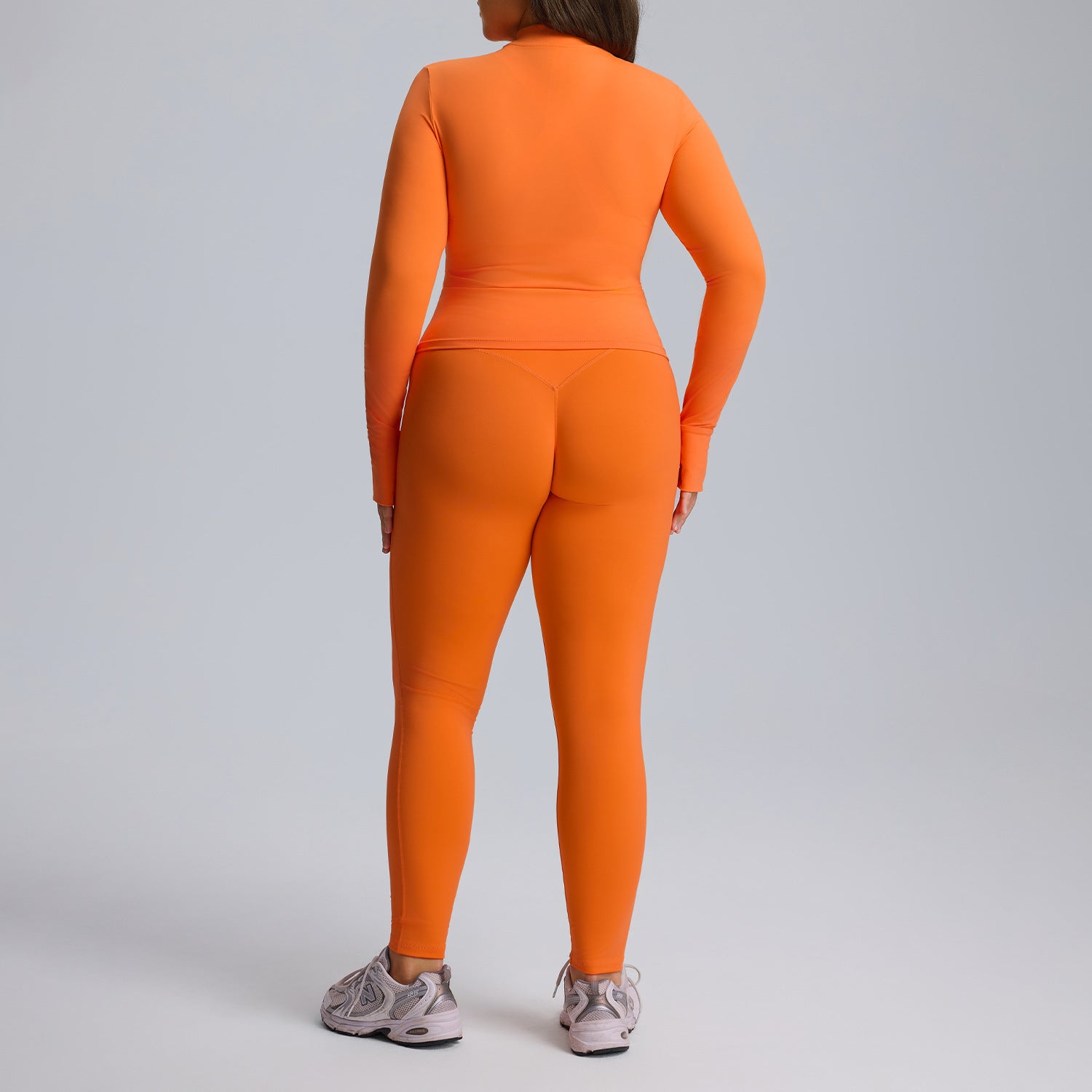 Ensemble de yoga à manches longues pour femme, ensemble trois pièces