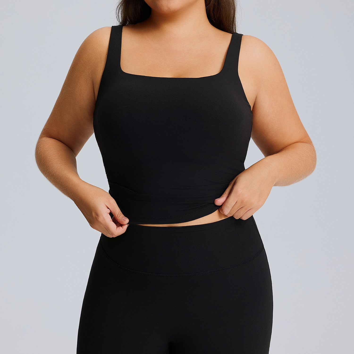 Ensemble de yoga grande taille pour femme, tenue de sport pour la course et le fitness en extérieur