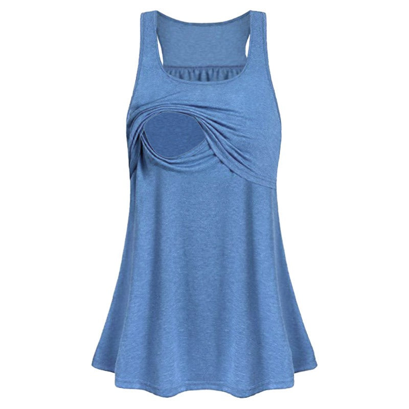 Robe de maternité d'été à manches courtes assortie, combinaison d'allaitement à lacets