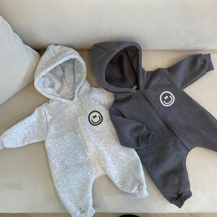 Combinaison pour bébé à capuche avec motif de dessin animé