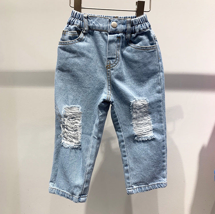 Pantalon en jean déchiré pour enfant