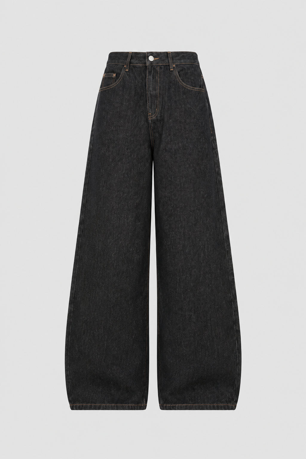 Jean droit pour homme style rétro et ethnique – Denim original, surpiqûres contrastées et broderies