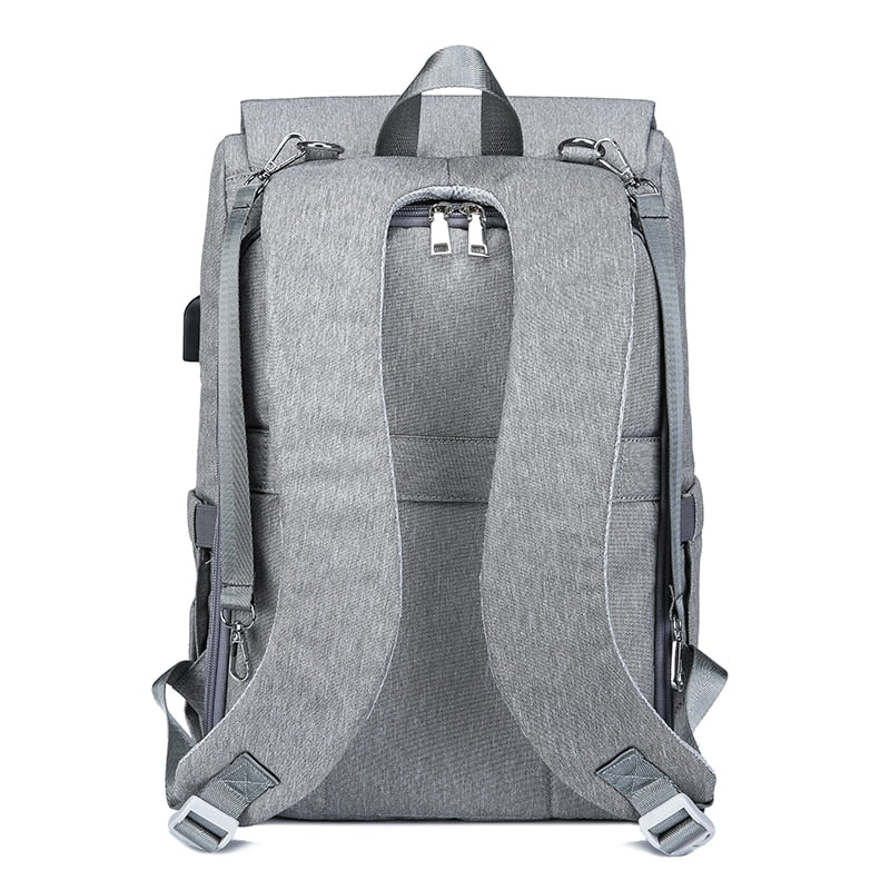 Sac à langer avec port USB, grand sac à langer pour bébé, sac à dos de voyage pour maman, sac d'allaitement