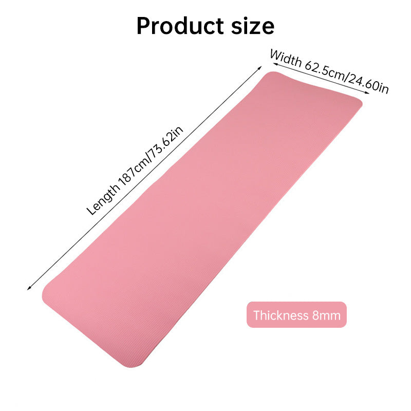 Tapis extra-long : 200 cm × 80 cm × 20 mm. Idéal pour le yoga, le fitness, la salle de sport, le Pilates à domicile et pour dormir au sol.
