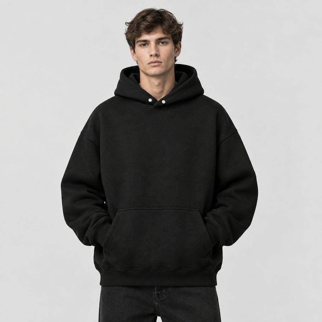 Sweat à capuche pour homme en molleton épais – Coupe décontractée