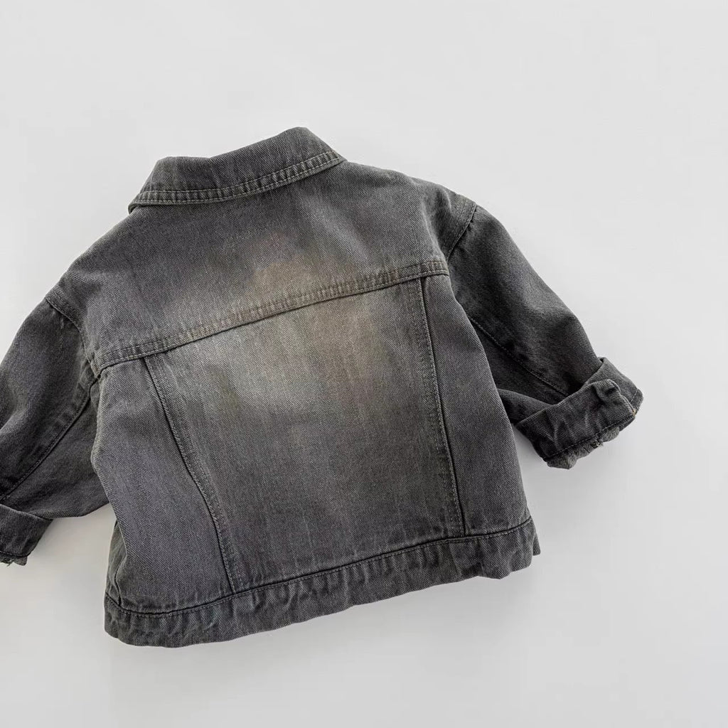Veste en jean délavé