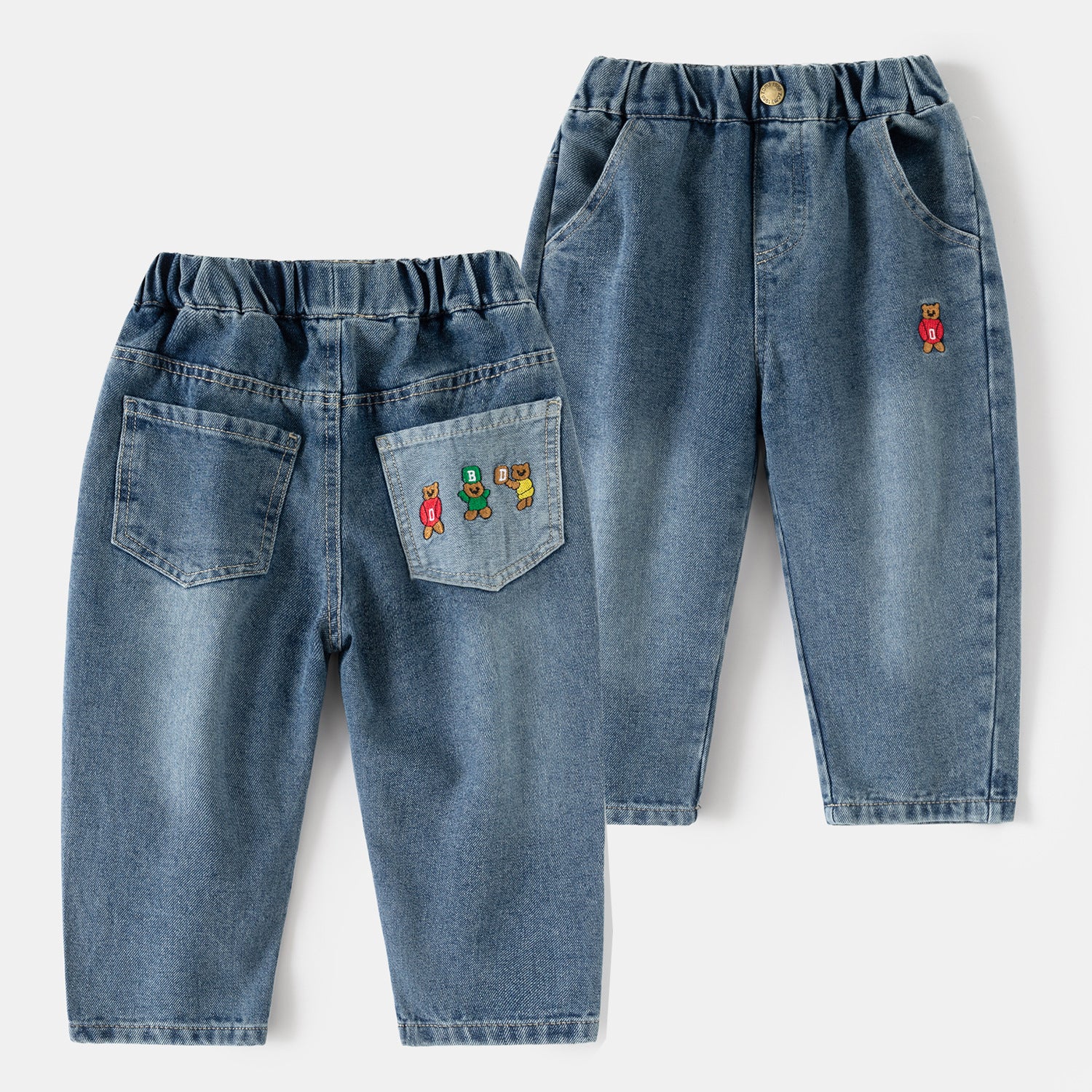 Jeans imprimés à motifs de dessins animés pour garçons