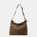 Sac cabas léopard à bandoulière ajustable