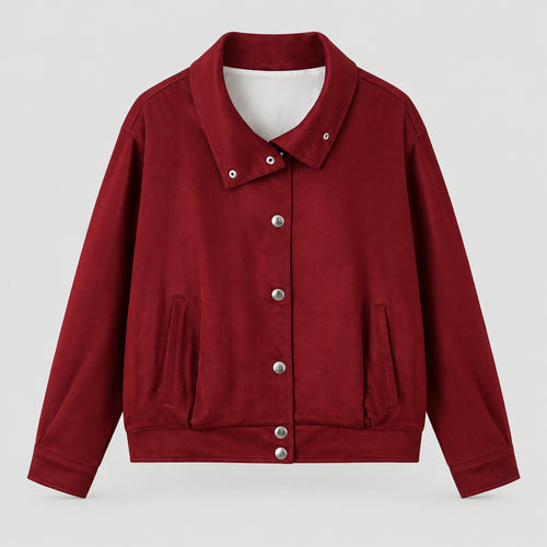 Ensemble  : veste de pilote à col montant boutonné et pantalon long