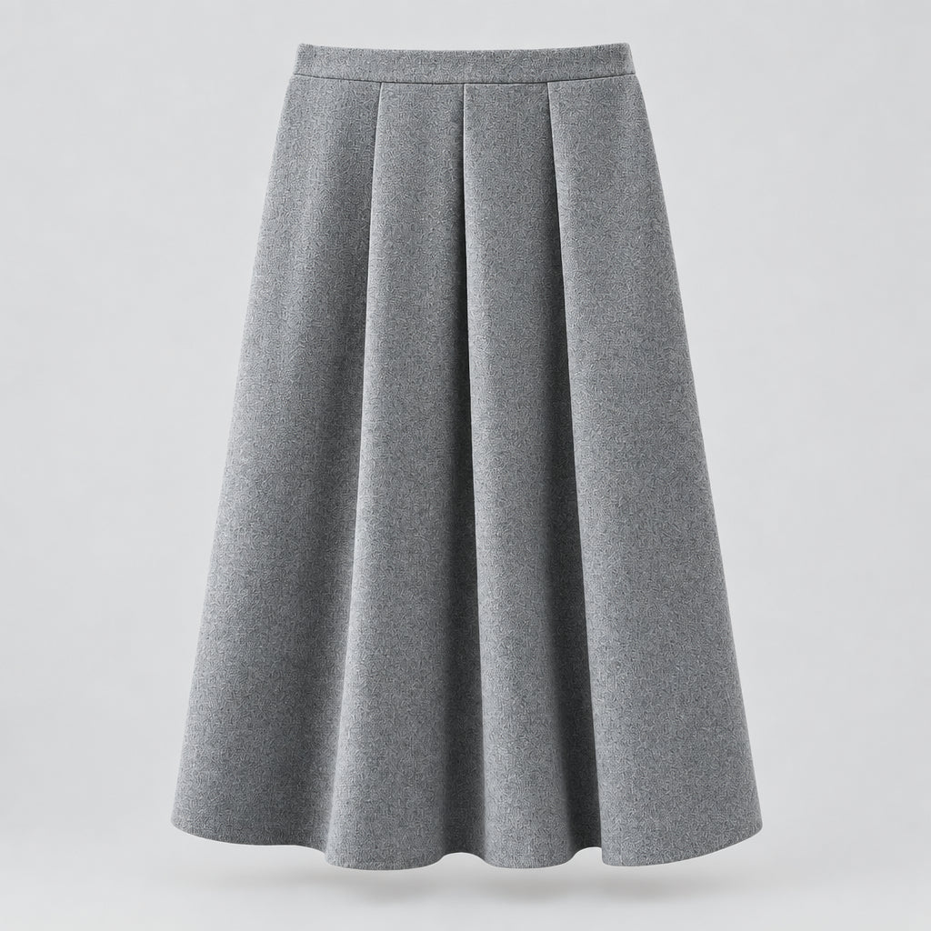 Ensemble deux pièces pour femme comprenant une veste cintrée courte et une jupe mi-longue coupe en A.