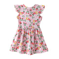 Robe imprimé à volants pour filles