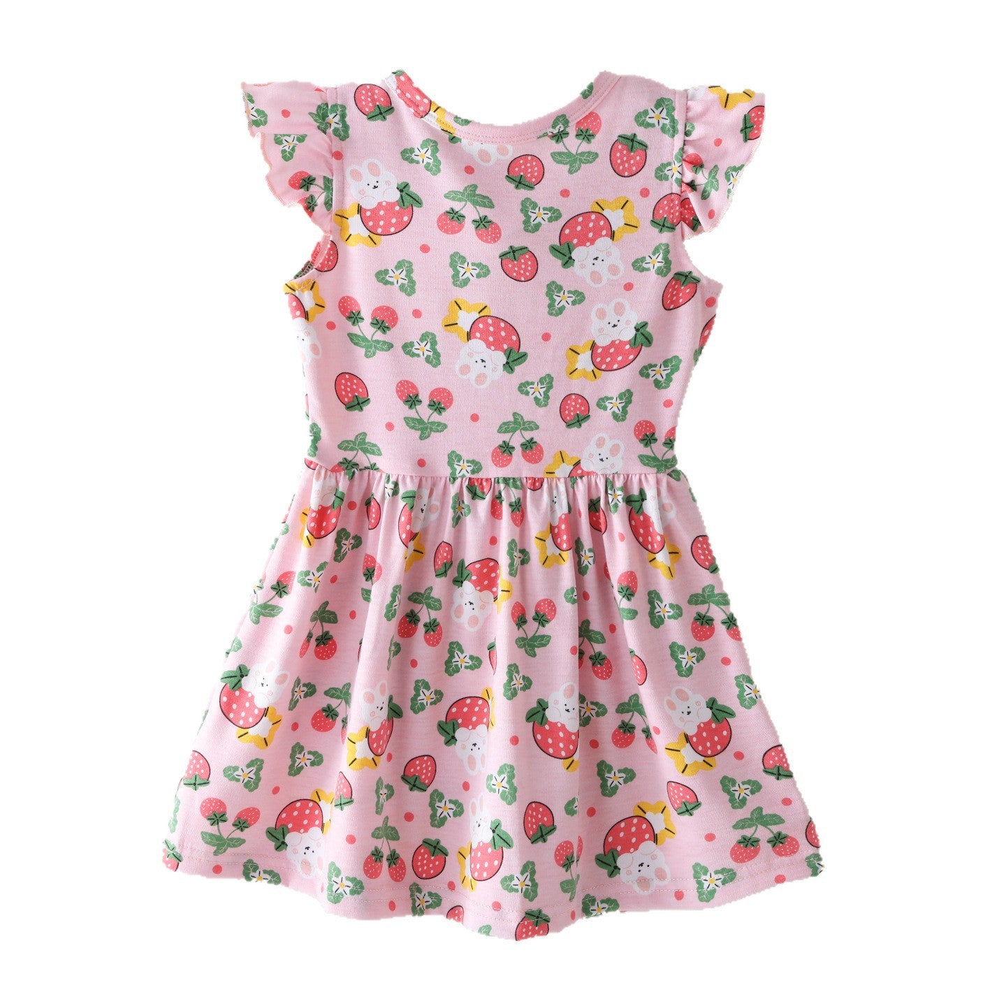 Robe imprimé à volants pour filles