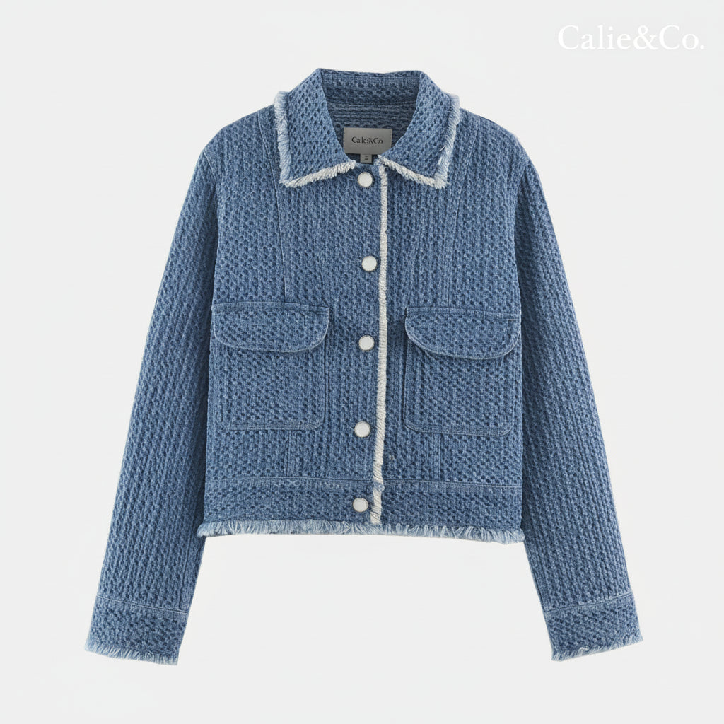 Veste effet denim