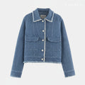 Veste effet denim