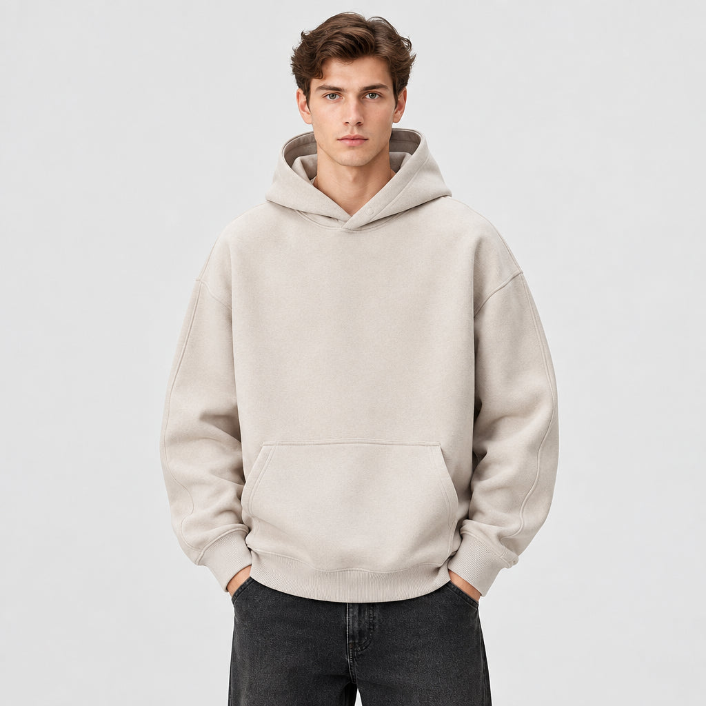 Sweat à capuche pour homme en molleton épais – Coupe décontractée