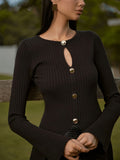 Pull élégant en maille unie