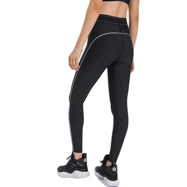 Pantalon de sport taille haute gainant pour femme, legging de fitness élastique, legging de compression pour la salle de sport, séchage rapide