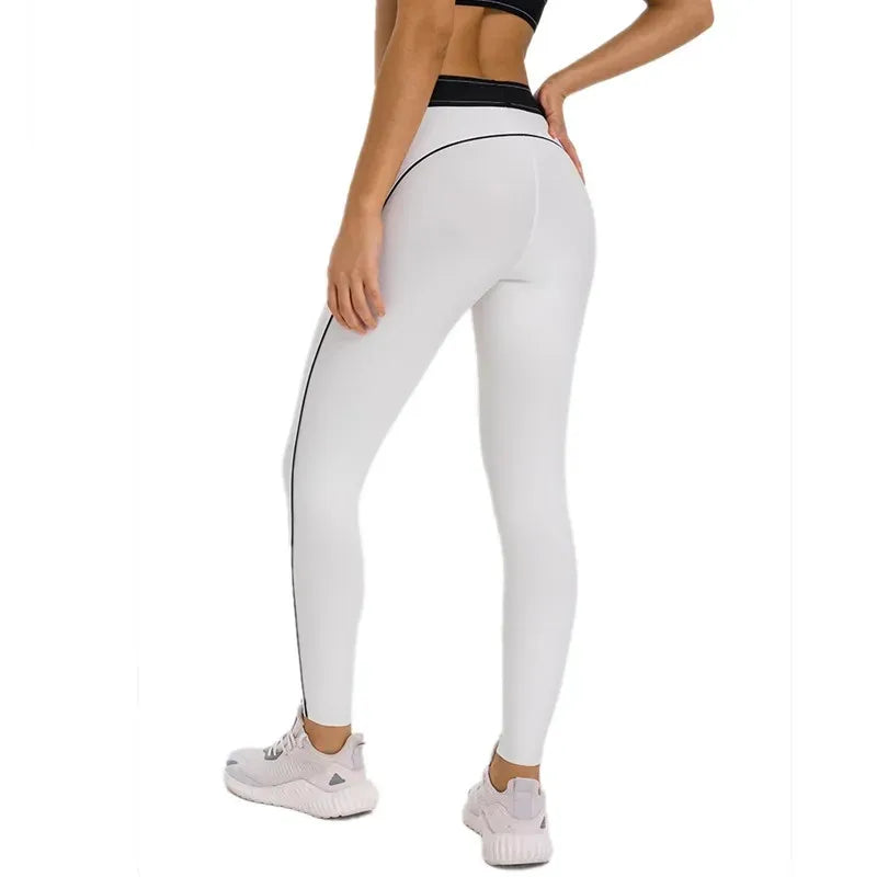 Pantalon de sport taille haute gainant pour femme, legging de fitness élastique, legging de compression pour la salle de sport, séchage rapide