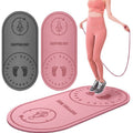 Tapis de corde à sauter plus grand, antidérapant, pour exercices d'intérieur et d'extérieur, avec support pour corde à sauter.