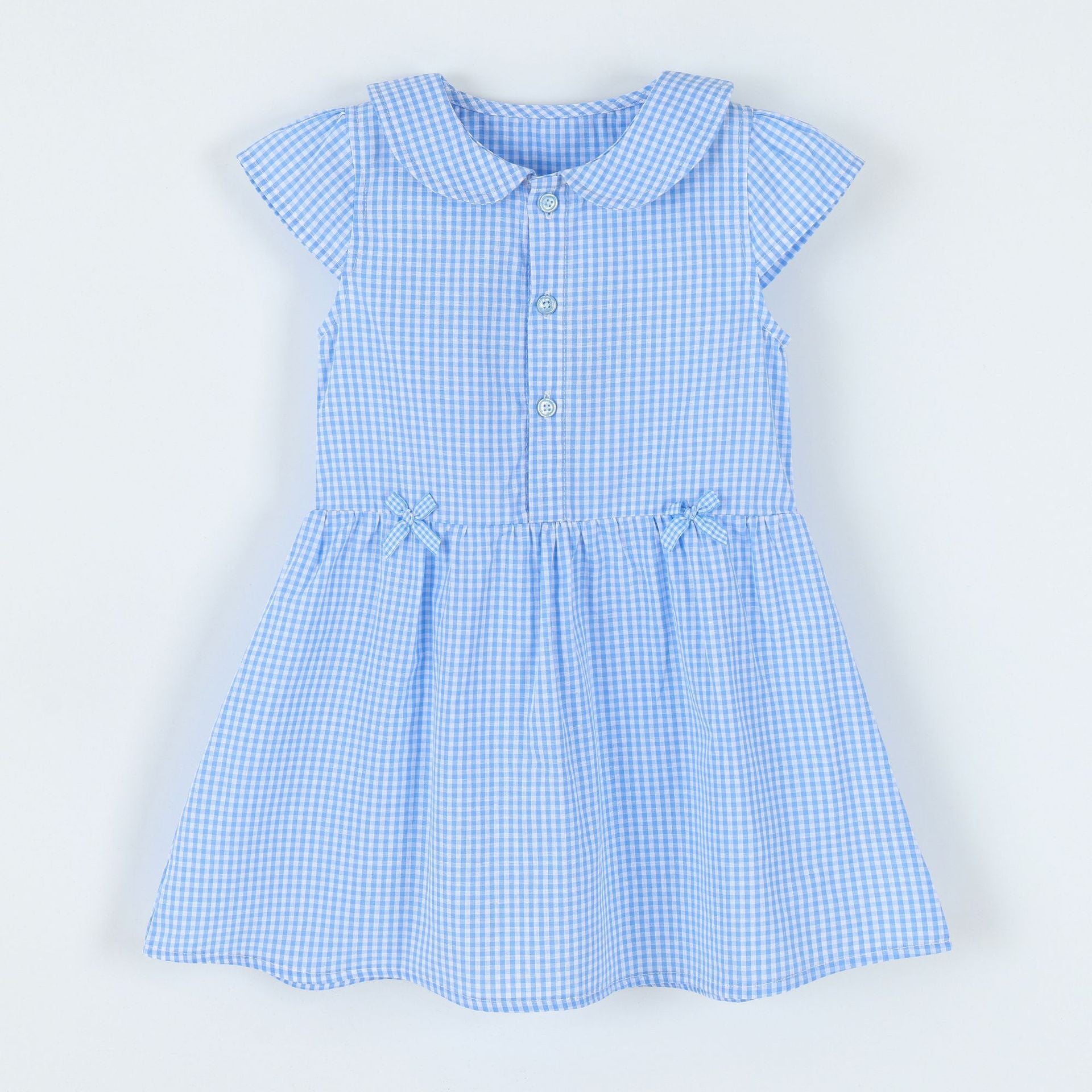 robe en coton tissé à manches courtes pour enfants