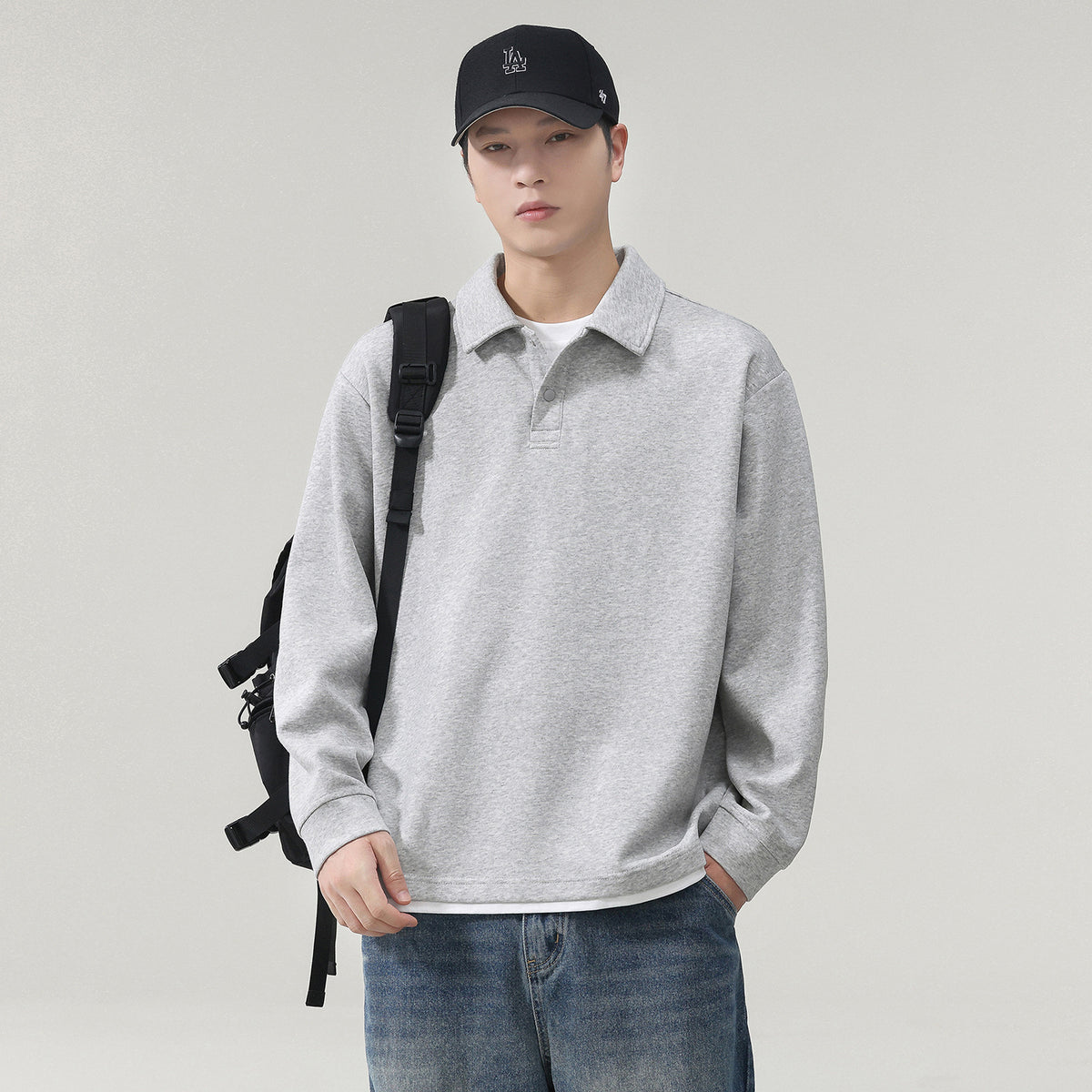 Polo-T-shirt manches longues