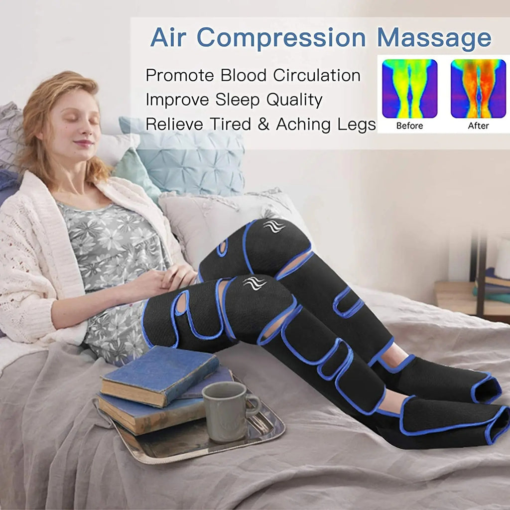 Appareil de massage chauffant électrique pour soulager les douleurs musculaires (pieds, genoux, mollets)