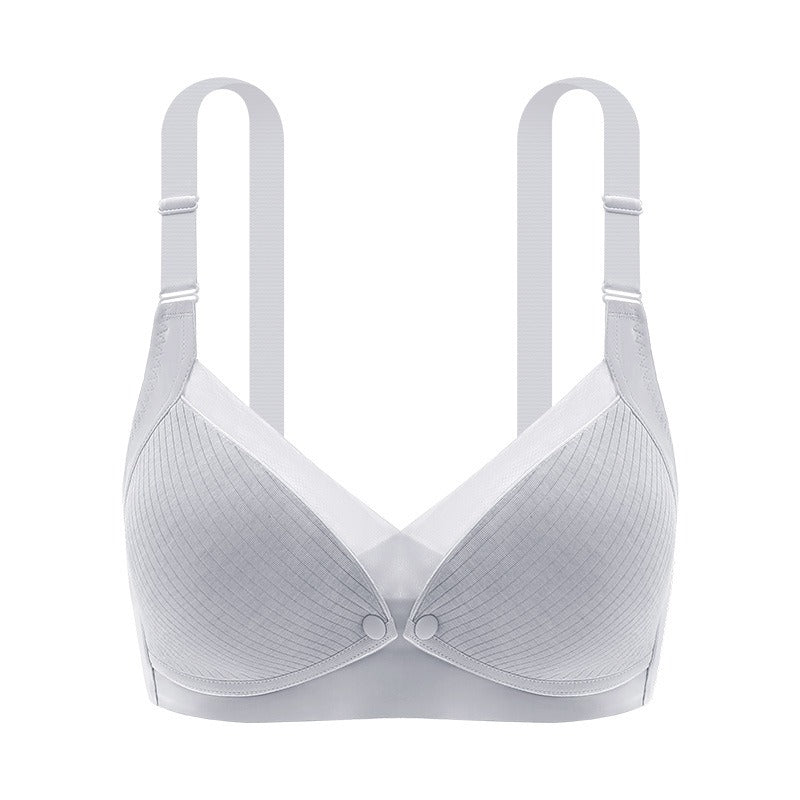 Soutien-gorge d'allaitement, ouverture sur le devant, fine et sans coutures, doublure en coton,