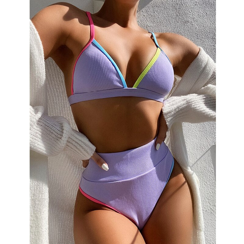 Ensemble bikini patchwork