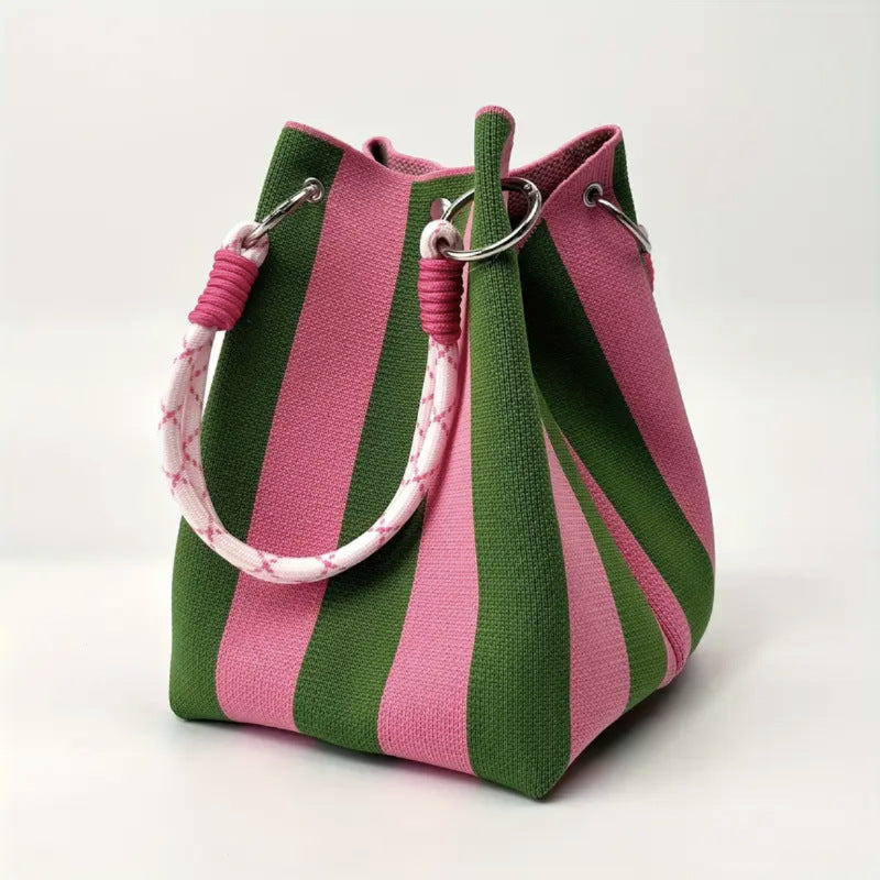 Sac seau, sac tissé, sac à main tricoté, sac bandoulière