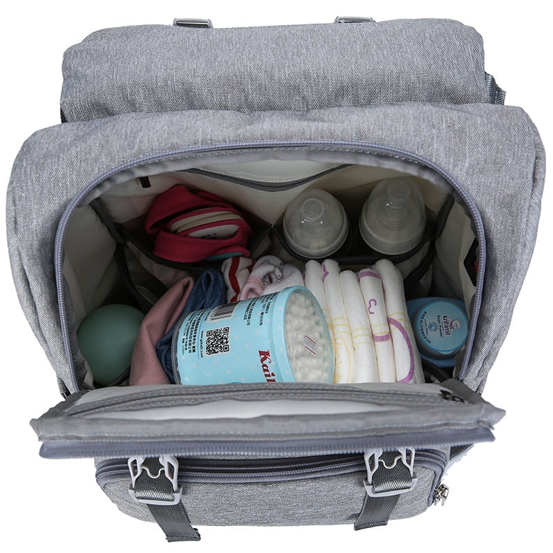 Sac à langer avec port USB, grand sac à langer pour bébé, sac à dos de voyage pour maman, sac d'allaitement
