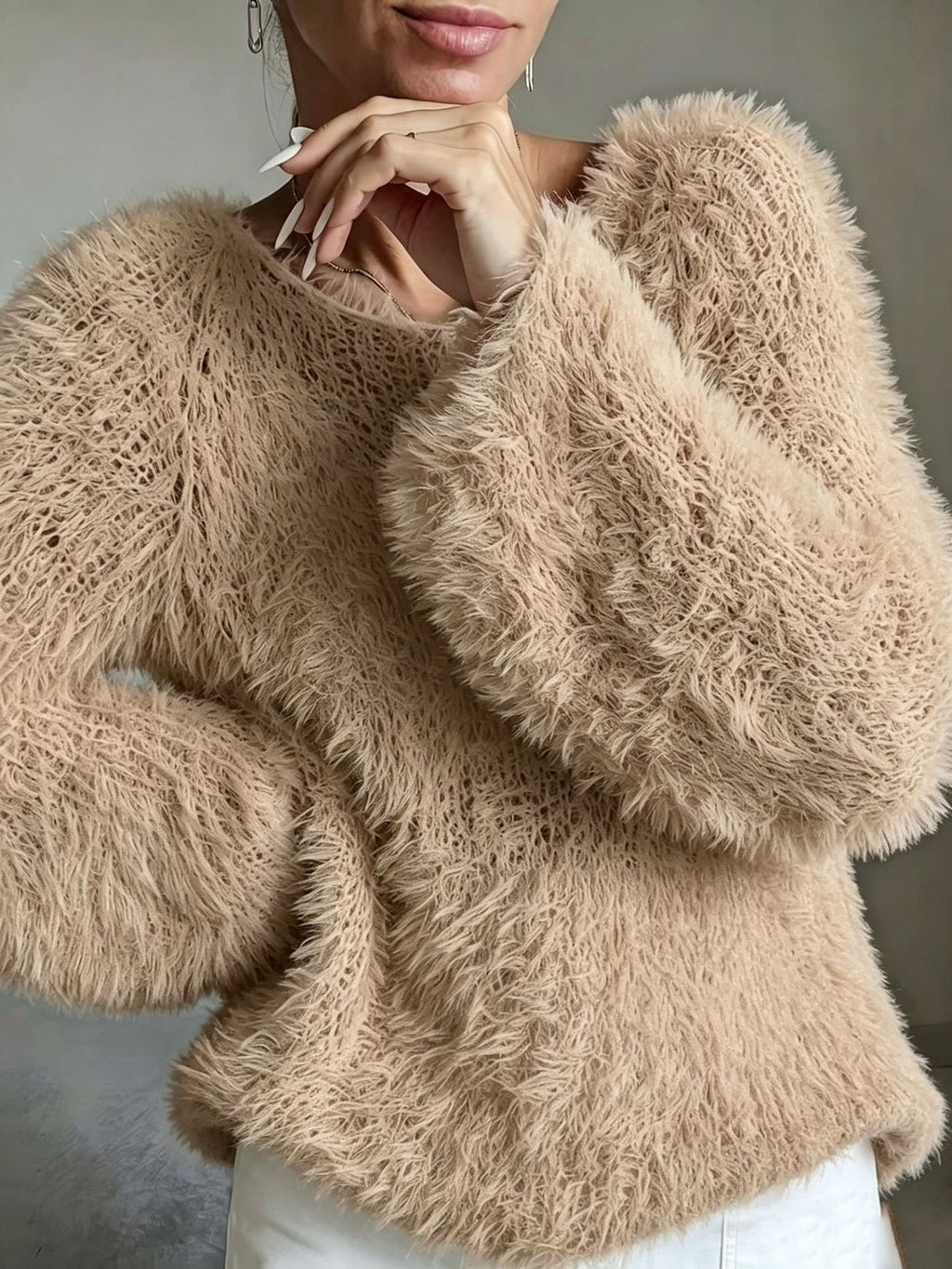 Pull ample au toucher doux