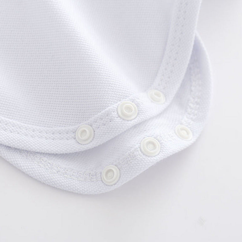 Ensemble d'été pour garçon en coton : polo à manches courtes avec col et short