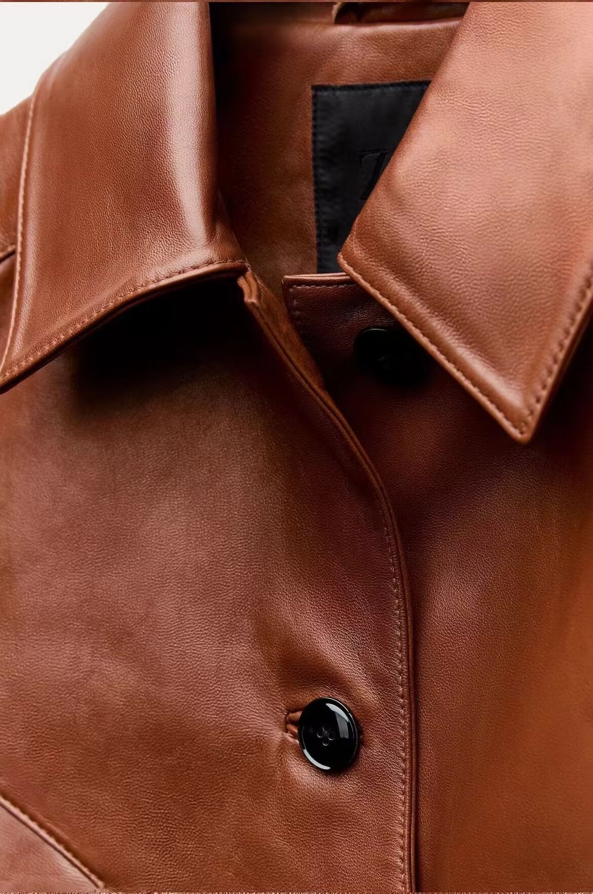 Veste à col et manches longues, boutonnage simple