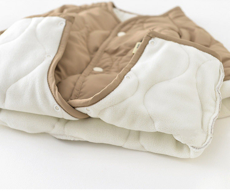 Combinaison en coton pour bébé avec écharpe