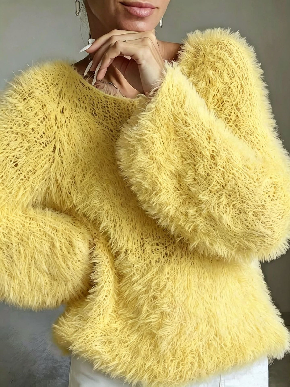 Pull ample au toucher doux