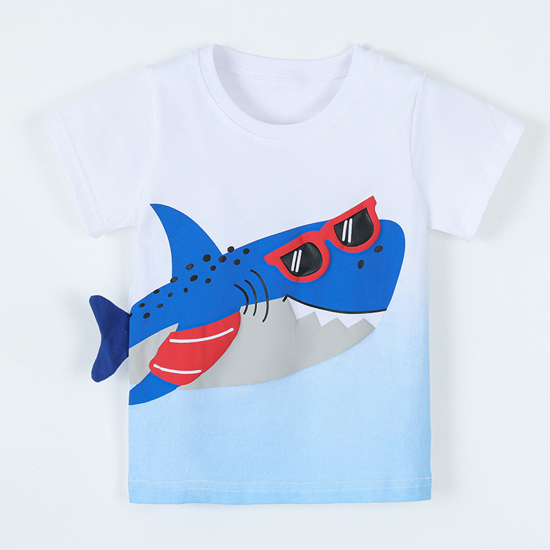T-shirt enfant à col rond et manches courtes